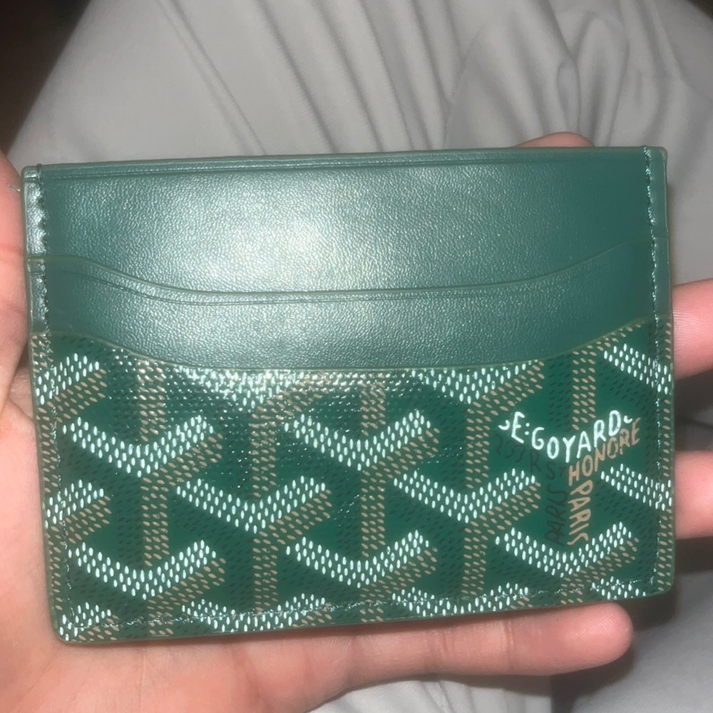 GOYARD - Goyardine Saint Sulpice Card Holder Green